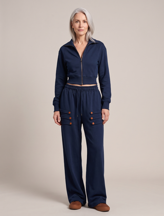 Style with Aura Helena-Lorraine Navy Blue