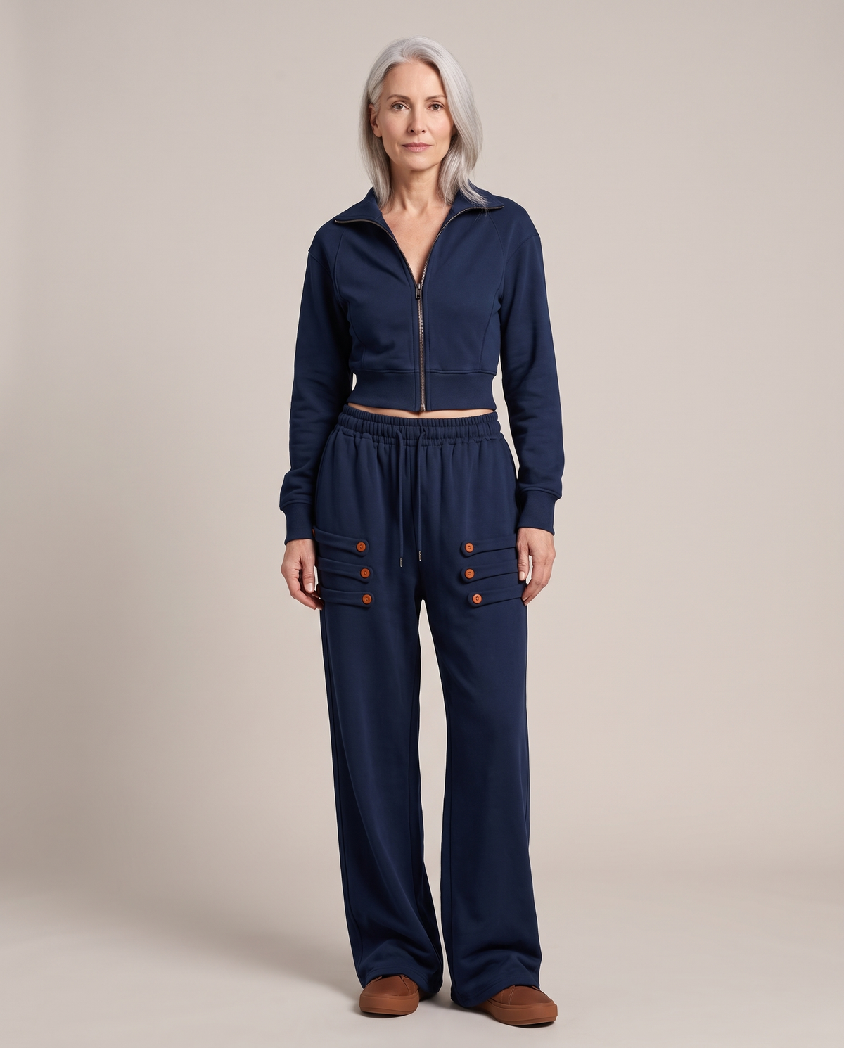 Style with Aura Helena-Lorraine Navy Blue